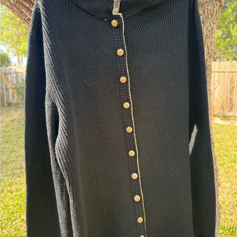 St. John by Marie Gray black set jacket and skirt